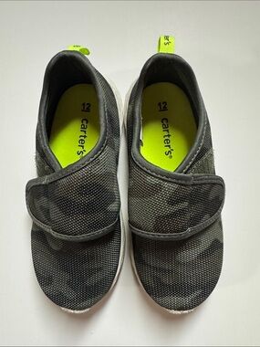 Carter's Toddler Lorena Camo Athletic Sneakers Slip On Shoes - Size 12